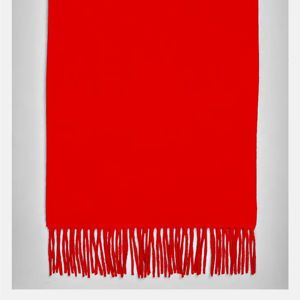 Jos. A. Bank Red Cashmere Scarf - Picture 6 of 8